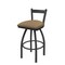 Holland Bar Stool Co 30" Low Back Swivel Bar Stool, Pewter Finish, Canter Sand Seat 82130PW013 - alternate 1